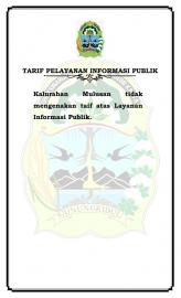 Tarif Layanan Informasi Kalurahan Mulusan
